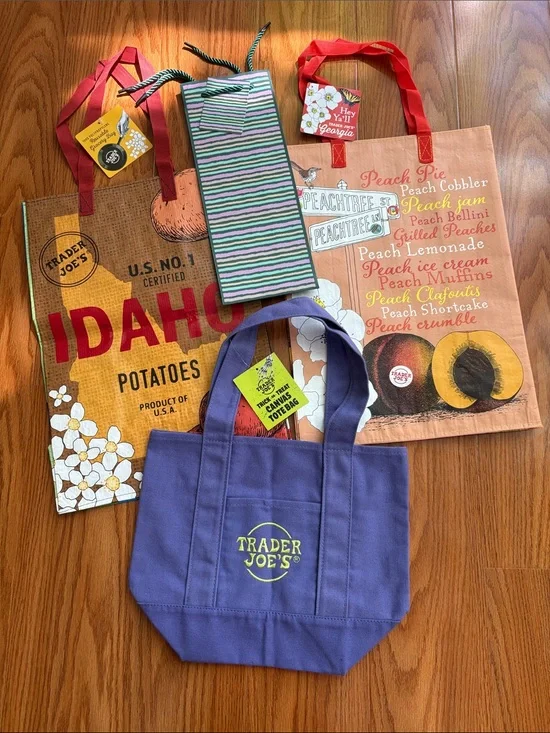 Set of 4 Trader Joe's Bags