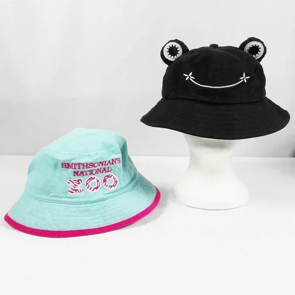Bundle of 2 Kids Buckets Hats Smithsonian Zoo