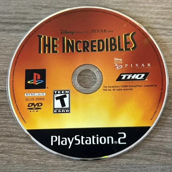 The Incredibles PS2 Sony PlayStation 2-‎ Disc Only & Tested