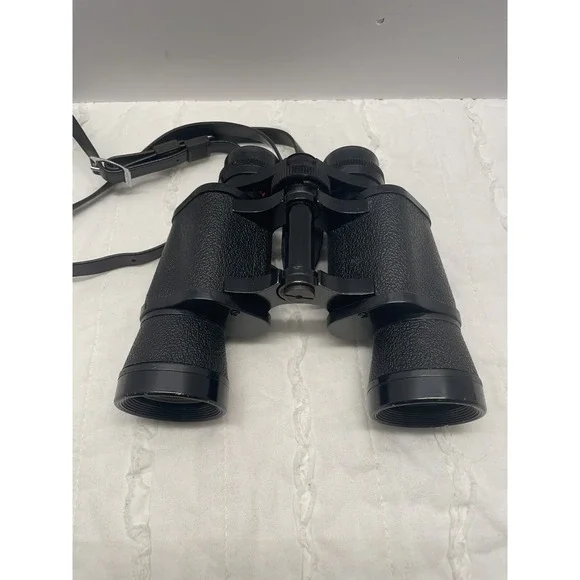 Vintage Crown Binoculars Coated Optics 7x35 With Leather Case