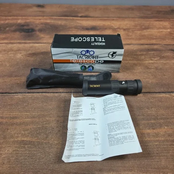 Tacright Monocular Telescope Adult OS Black Excellent 10-300x40mm Zoom Portable