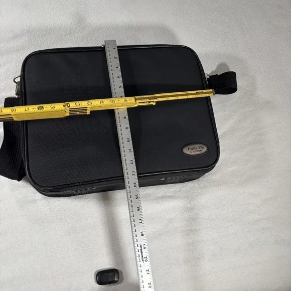 Trans Pro by ATTCO Briefcase Unisex Large Black Excellent Nylon Messenger Bag