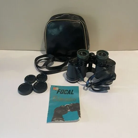 Vintage Kmart‎ Focal Binoculars 7x35 ZWCF10 Wide Angle Box Case Manual