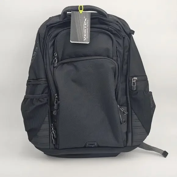 Vertex 5387 Viper Computer Backpack, Black, Travel School Commuter Bag New Tags