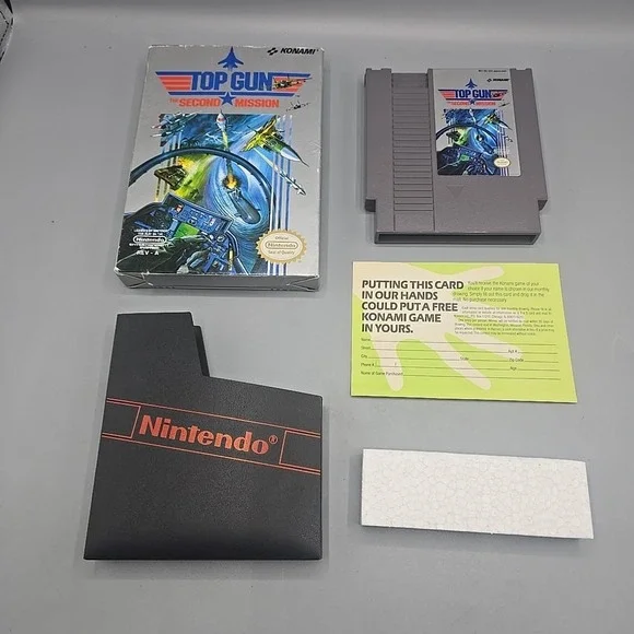 Top Gun:‎ The Second Mission Nintendo Entertainment System NES with Box