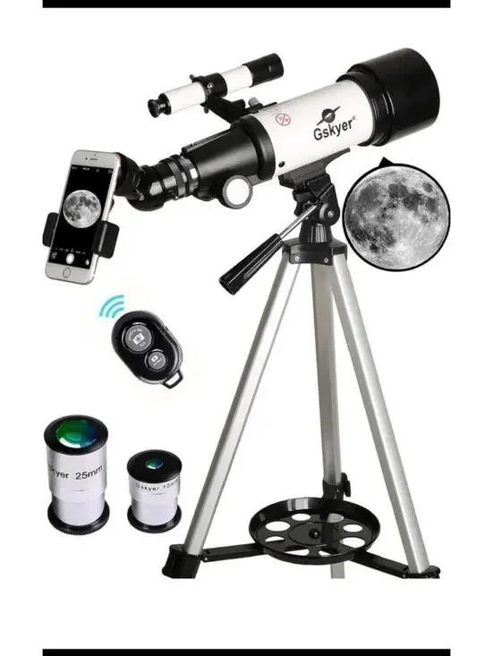 Gskyer Telescope, 70mm Aperture 400mm AZ Mount Astronomical Refracting Telescope