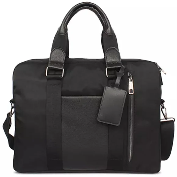 Alfani Alfatech Briefcase Laptop Bag For Travel or Work Black NWT
