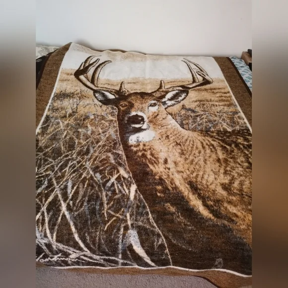VTG Biederlack Of America REVERSIBLE Blanket Deer