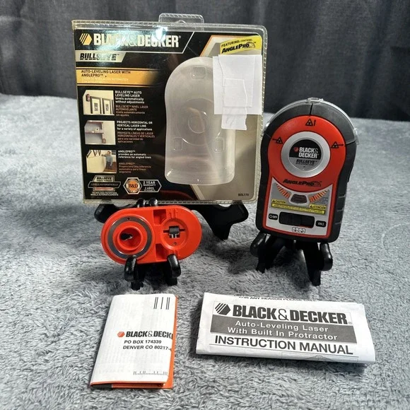 Black And Decker BullsEye BDL170 Self / Auto-Leveling Laser Line Level Tool