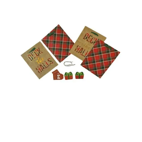 B5. Full Christmas/Holiday Gift Bag- Set of 4