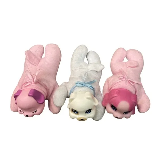 Puppy Surprise Puppies Dog Plush Stuffed Animal LOT Pink White Part Replacement‎