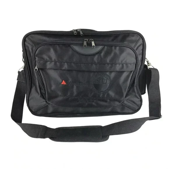 Yamanouchi‎ Unisex Adults Black Nylon Inner Divider Shoulder Strap Laptop Bag