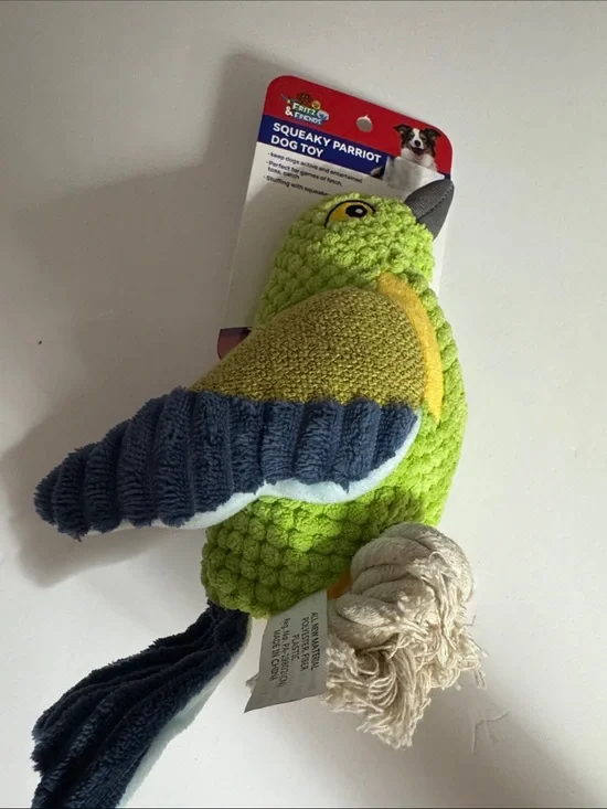 Fritz & Friends 14” Bird Dog Toy Clinker & Squeaker for Dogs Brand New