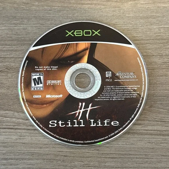 Still Life‎ (Microsoft Xbox, 2005) Disc Only Tested Working