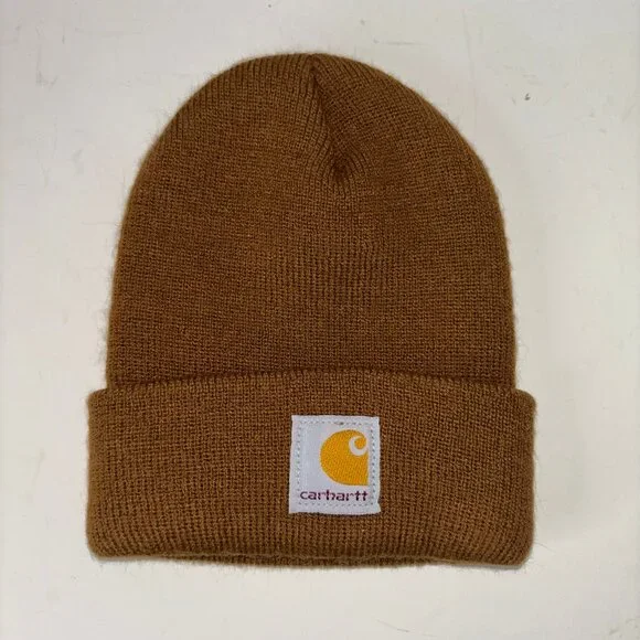 Carhartt Infant Toddler Acrylic Watch Hat Winter Knit Cap Beanie Carhartt Brown