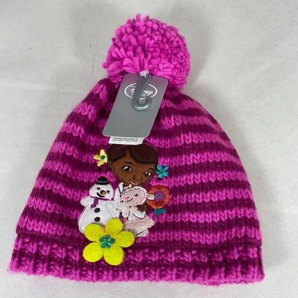Disney Doc McStuffins Knit Hat for Girls Size M/L