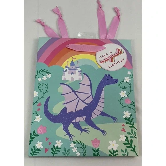 Lot of 12 Spritz Dragon Castle Rainbow Birthday Gift‎ Bags Party Favor