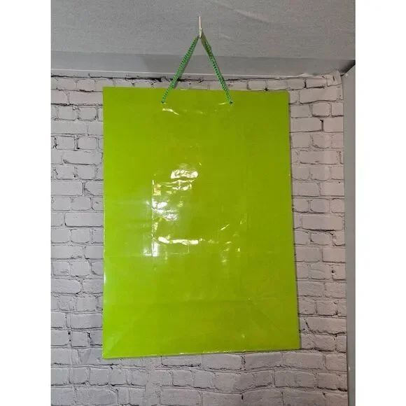 Any 20/$12 Jumbo Solid Green Party Gift Bag