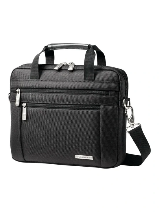 Samsonite Black Slim Laptop/Tablet Bag Lightweight & Functional Silver