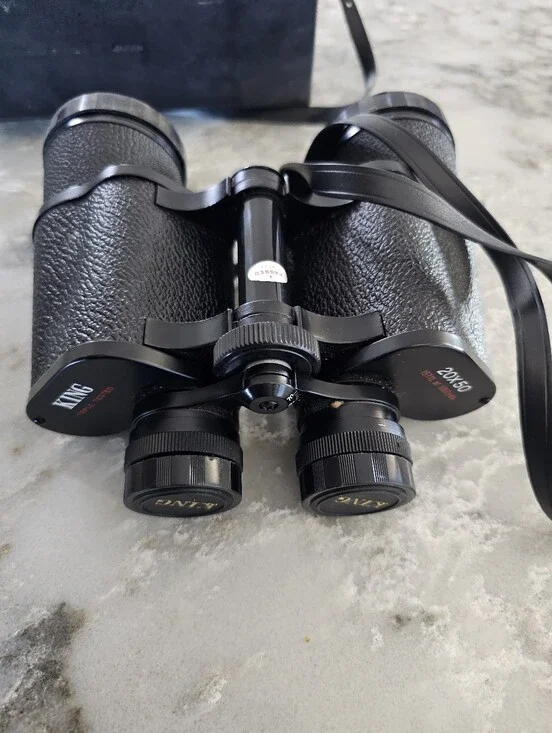 Vintage King 20x50 Field Binoculars In Case