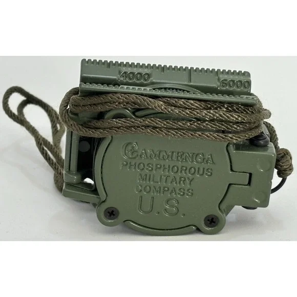 Cammenga Phosphorous US‎ Military Compass Green Shockproof Lensatic Waterproof