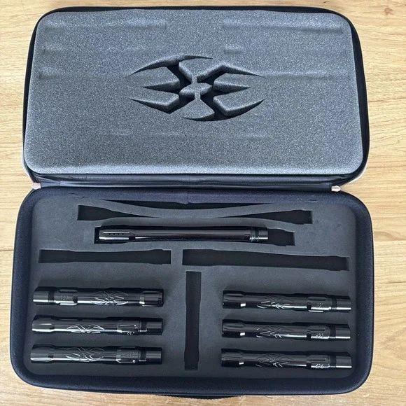 Empire Autococker Master Barrel Kit In Gloss Black. 7 Pieces And Case