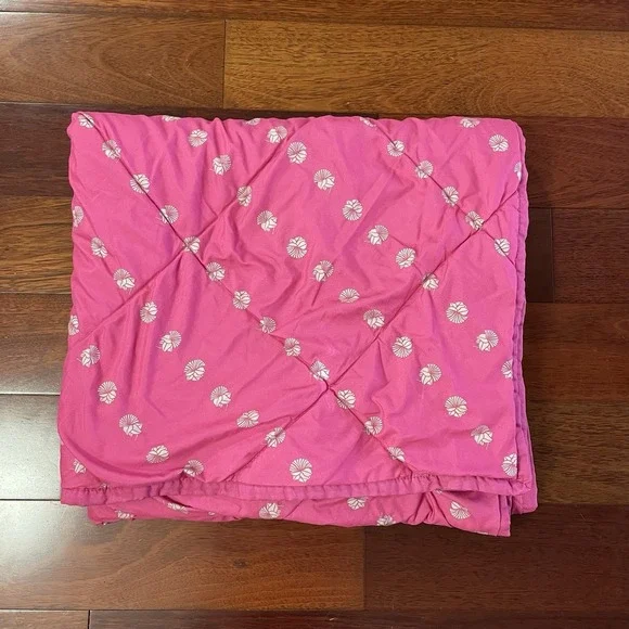 Sig Zane x Hawaiian Airlines Lehua Quilt Blanket Pink 'Auli'ilani Lehua READ B28