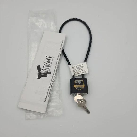 Childsafe Gun Lock With Two‎ Keys & Instructions