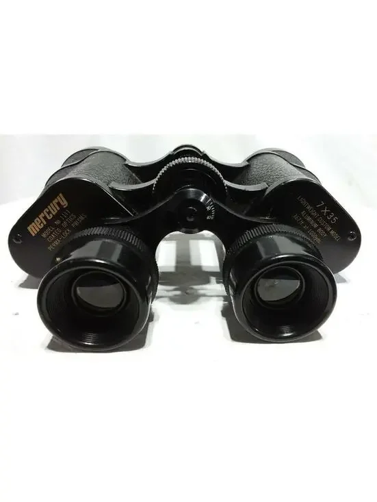 Mercury 7x35 Binoculars Model 1111 Wide Angle Coated Optics Bird Watching