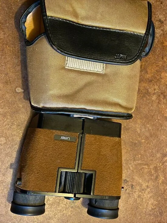 Vintage LIMER Mirador 8 x 24 Binoculars Field Glasses Filed 5.5 Original Case