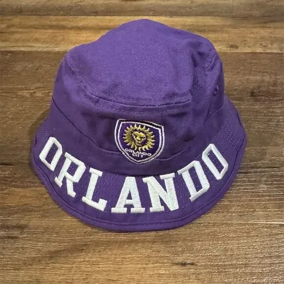 Orlando City SC adidas Toddler Purple Bucket Hat Embroidered Logo FLAW