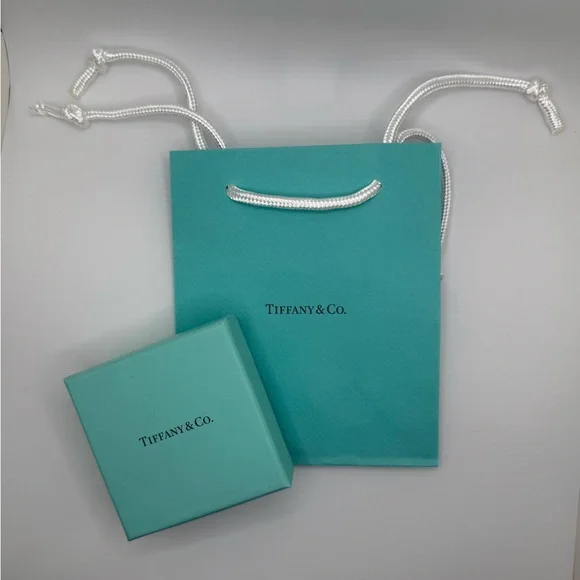 New! Tiffany & Co. signature blue bag and box