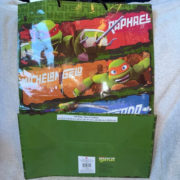NOS 2014 American Greetings Teenage Mutant Ninja Turtles Oversized Gift Bag