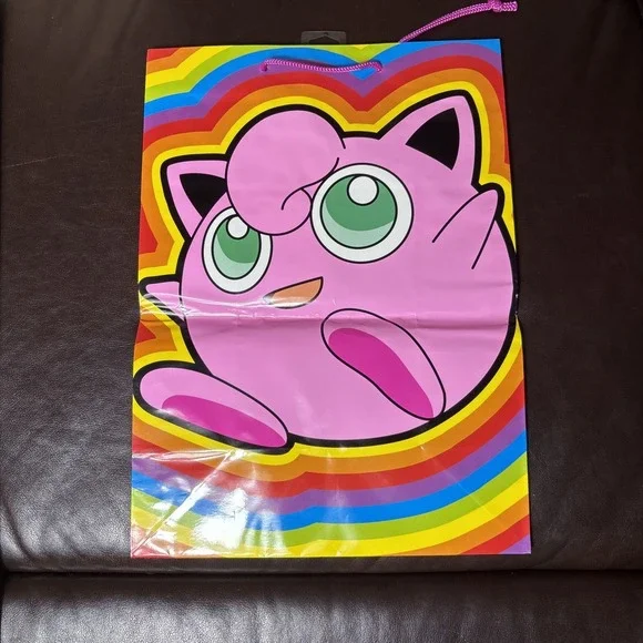 Vintage 2000 Pokemon Gift Bag Jigglypuff Nintendo American Greetings Party Bag