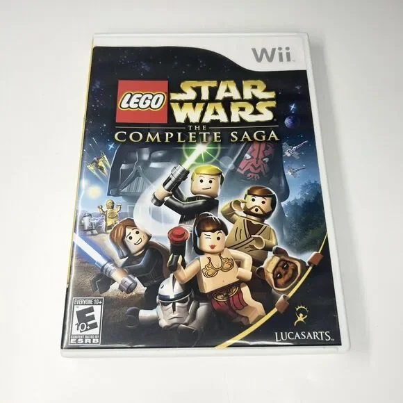 LEGO Star Wars: The Complete Saga Nintendo Wii, Complete With Manual TESTED