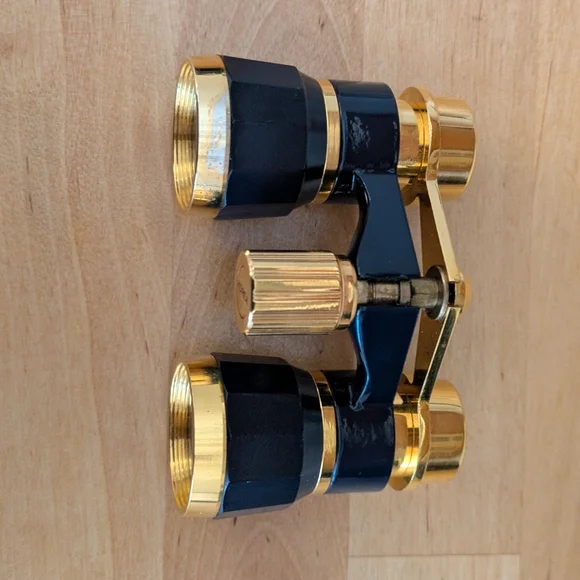 Elegant Black and Gold Binoculars