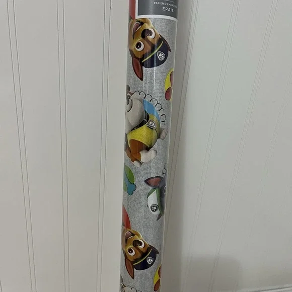Hallmark Paw Patrol Gift Wrap Nickelodeon Wrapping Paper All Occasion 17.5 Sq Ft