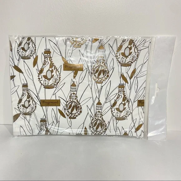 Vintage Fragonard Parfumeur Wrapping Paper And Stickers New In Packaging