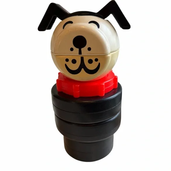 Vintage 1970s Fisher Price Stacking Puppy Dog #659 Toy East Aurora NY USA