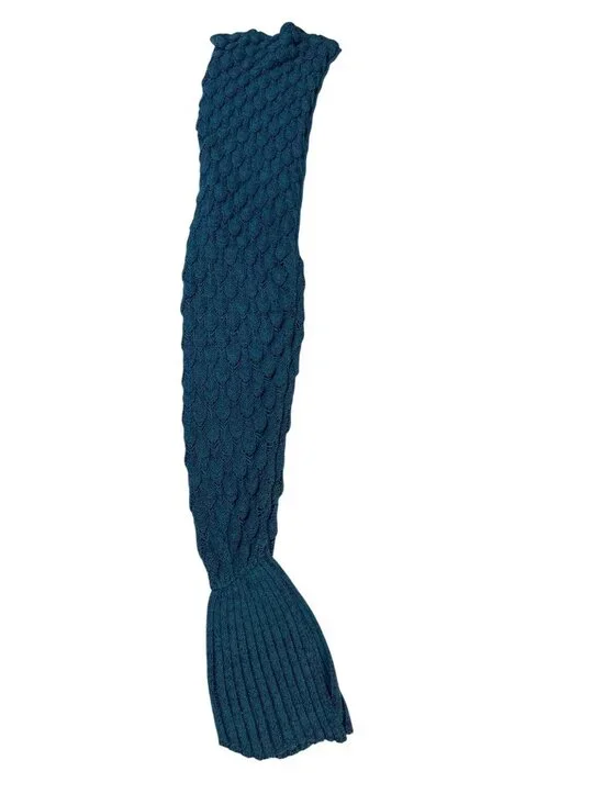 knitted mermaid tail blue / purple 79 
