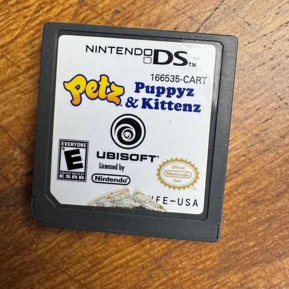 Petz Puppyz & Kittenz Nintendo DS‎ Ubisoft NDS Game Cartridge NTR-BUFE-USA
