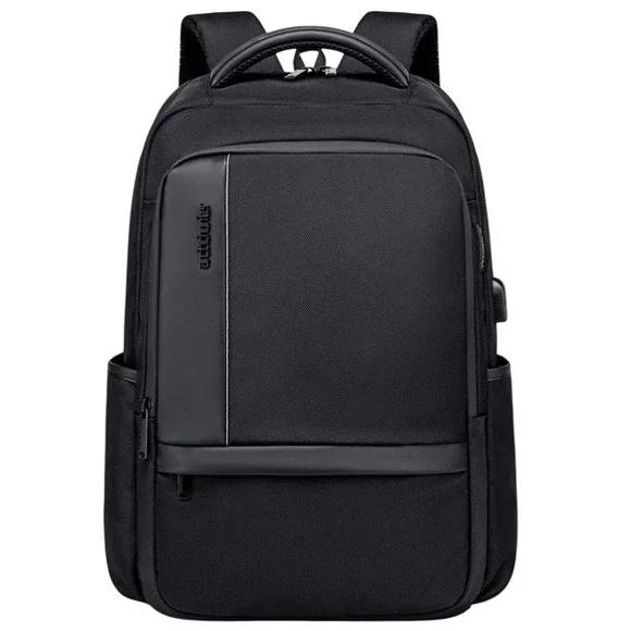 Arctic Hunter B00120C Black Laptop Backpack USB Charging Port Travel Bag