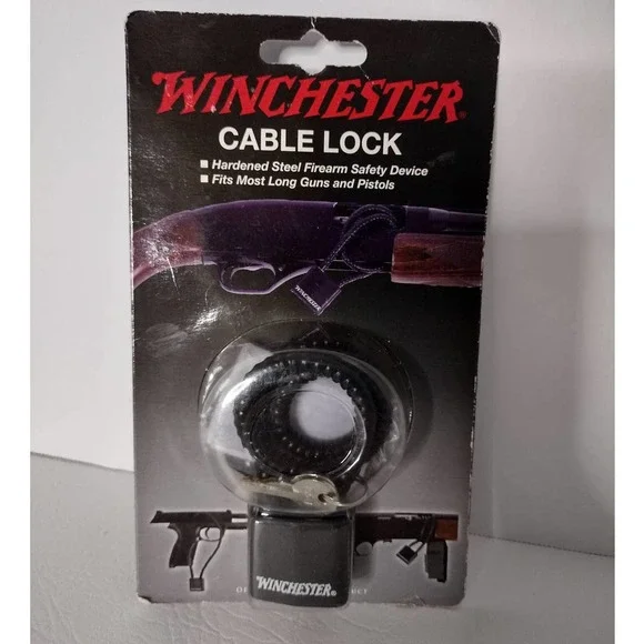 Winchester Cable Lock Hand Gun Pistol Rifle Shotgun 2 Keys New