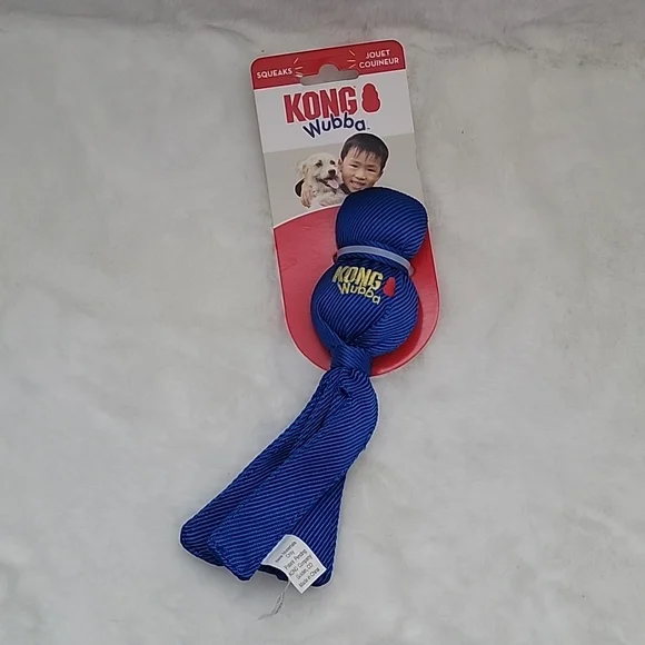 KONG Wubba Dog Toy Blue Small