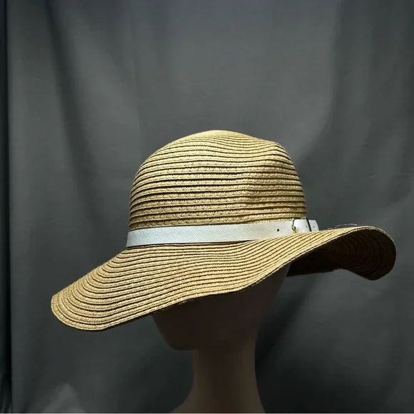 Haute Hippie Girls‎ Paper Straw Hat Easter Summer Beach Vacation with White Band
