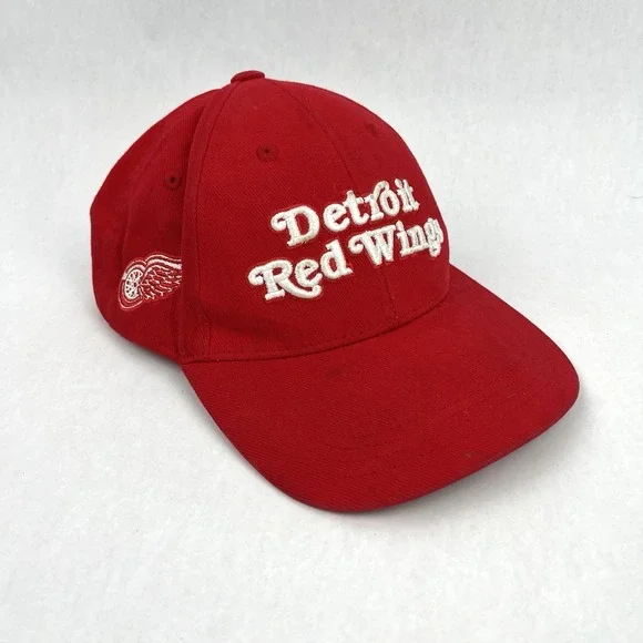 Detroit Red Wings Kids Hat Youth NHL‎ Adjustable Baseball Cap Red Team Logo