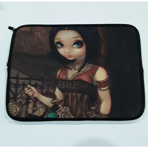 Steampunk Fairy,Artist Jasmine Becket Griffith, Graphic Neoprene Laptop Sleeve