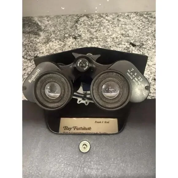 Bushnell Insta-Focus 7x35 Binoculars Wide Angle w/ Case – Vintage Optics