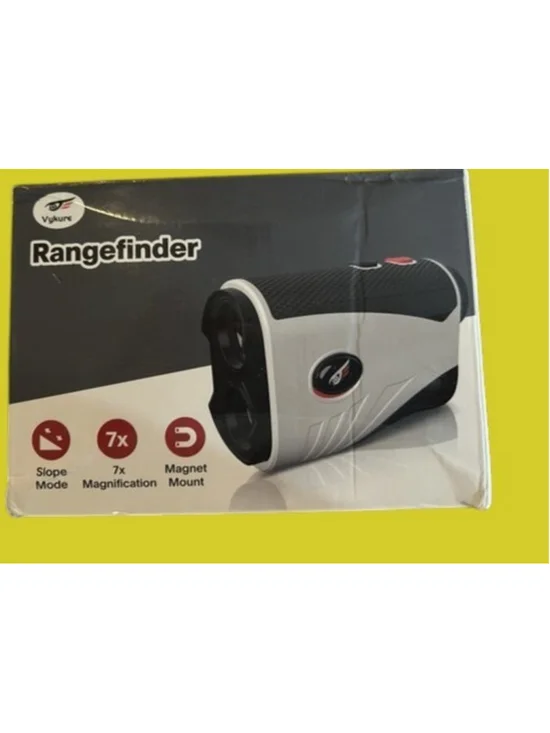 Vykure Laser Gplf Rangefinder Open Box w/Magnet Mount Black and White