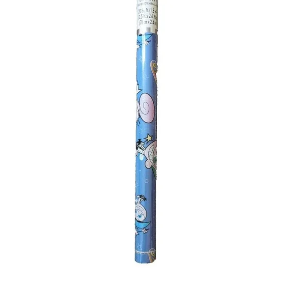 Fairly Odd‎ Parents Wrapping Paper Gift Wrap Nickelodeon American Greetings Y2K